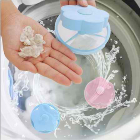 Laundry Filter Floating Pet Lint Catcher Washing Machine Mesh Pouch Hair Remover 