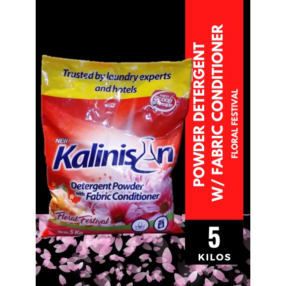 Kalinisan POWDER DETERGENT 5 kgs. FLORAL FESTIVAL Complete Laundry ...