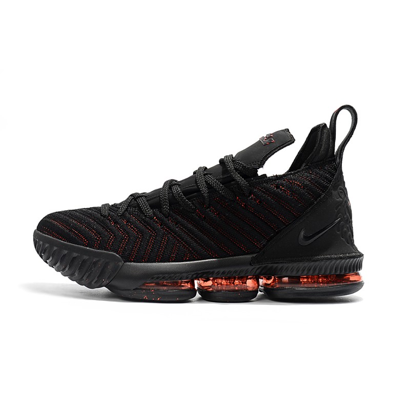 lebron james red and black shoes