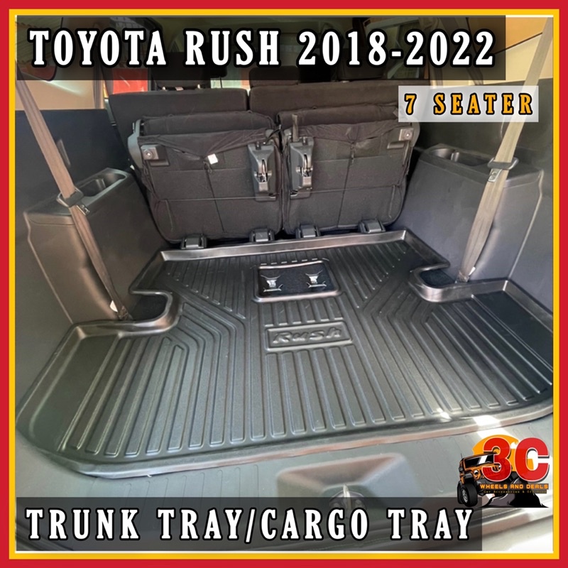 TOYOTA RUSH 2018-2022 TRUNK TRAY/CARGO TRAY(7 SEATER) | Shopee Philippines