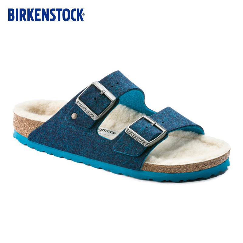 birkenstock fur shoes