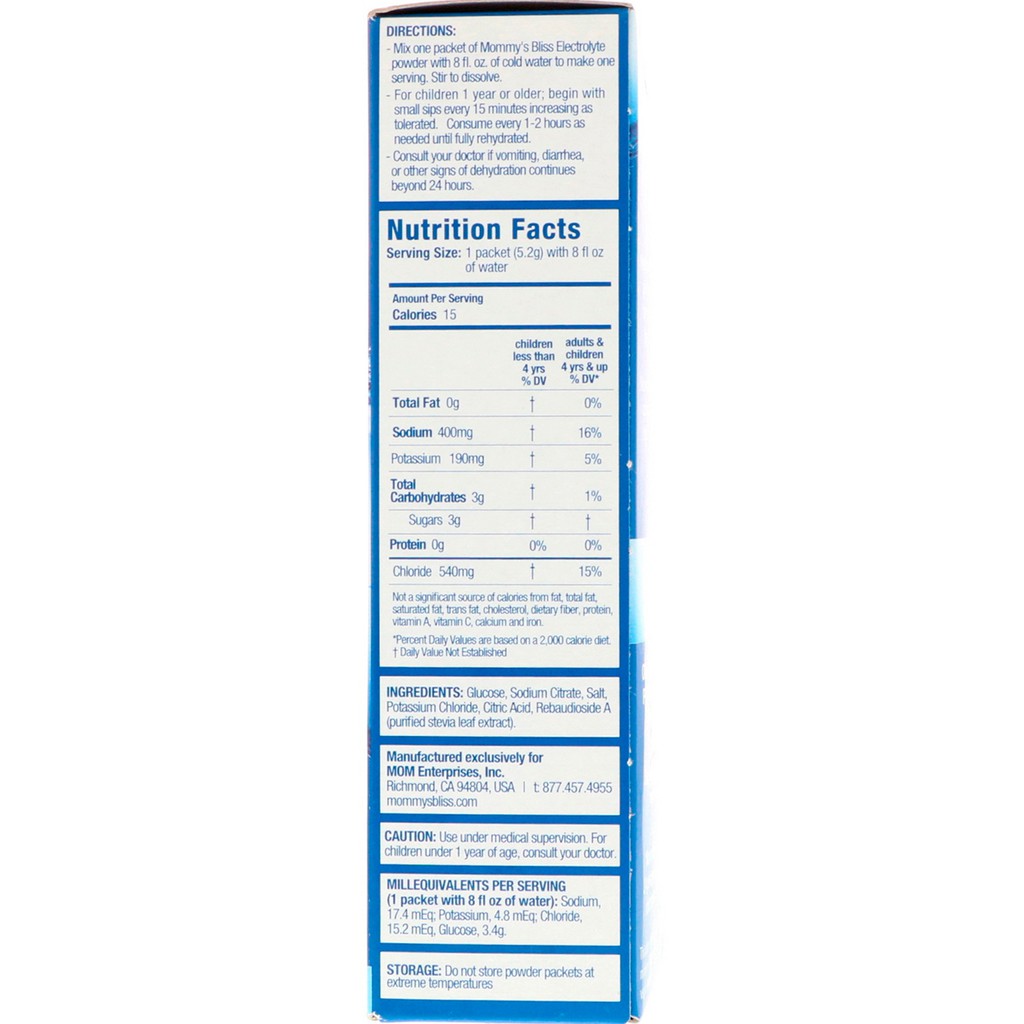 mommy's bliss ingredients