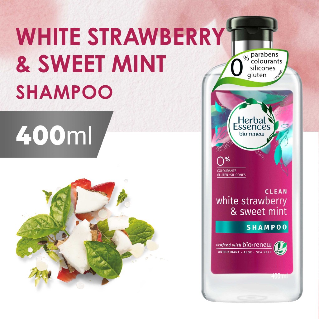 Herbal Essences BioRenew Volumizing Strawberry & Sweet Mint Shampoo