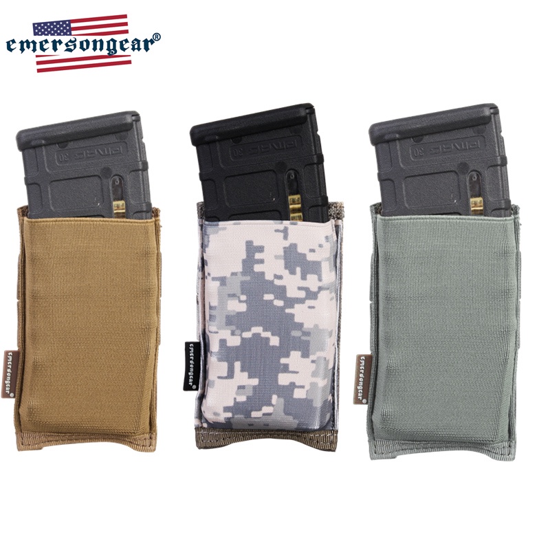 EmersonGear Tactical Single Fast Draw MOLLE Open Top 5.56 223 Magazine Mag Pouch