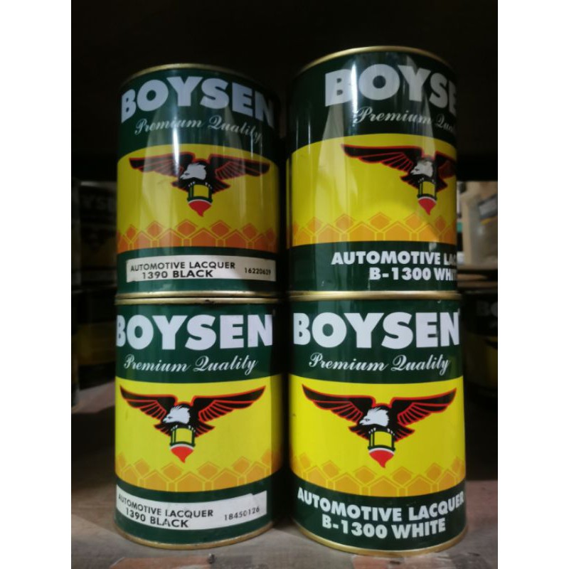 Boysen Automotive Lacquer White Black 1 Liter Shopee Philippines