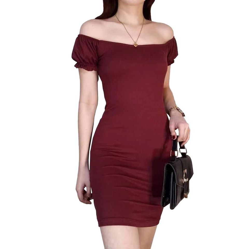 shopee off shoulder dress