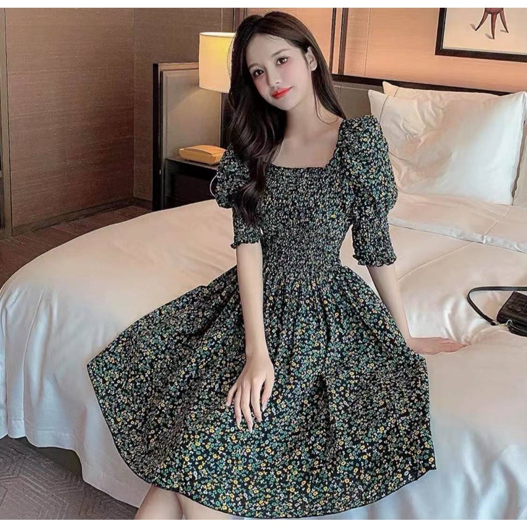 korean flowy dress