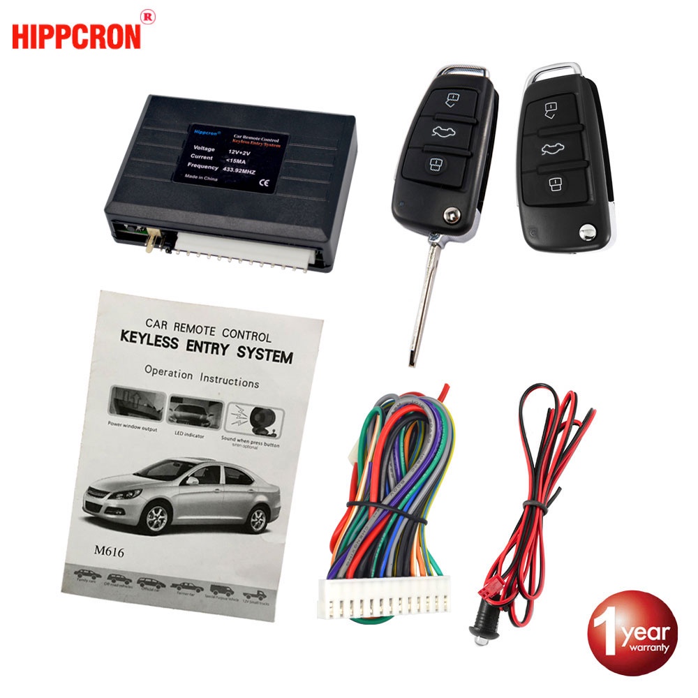 Car Central Lock Remote Control Key Keyless Entry System Anti-Theft 12V ...