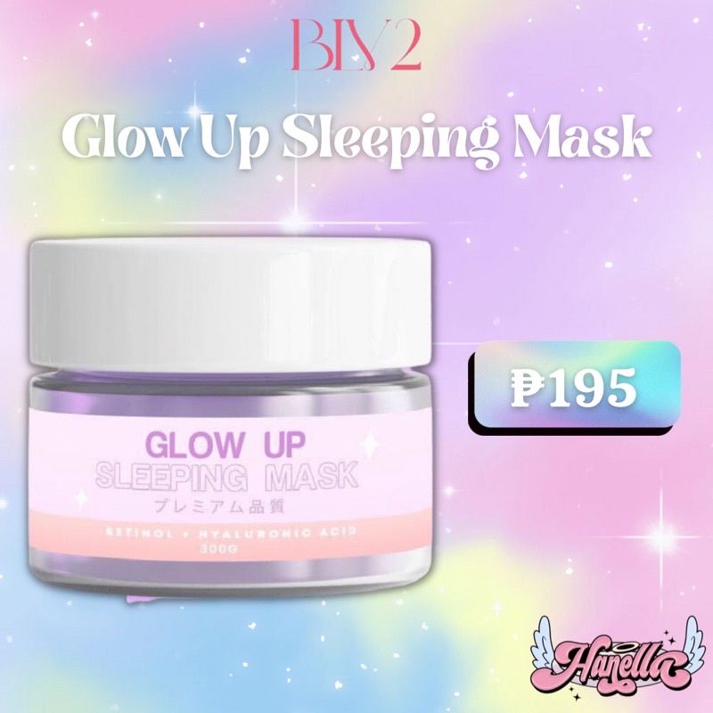 BLV2 Glow Up Sleeping Mask Ultra Whitening Lotion Bar Soap per box