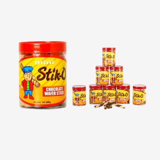 Stik-O Wafer Sticks 60g Mini Stick Chocolate - Wafer Sticks Stik O Mini Jar - Snacks Sweet - DIRE