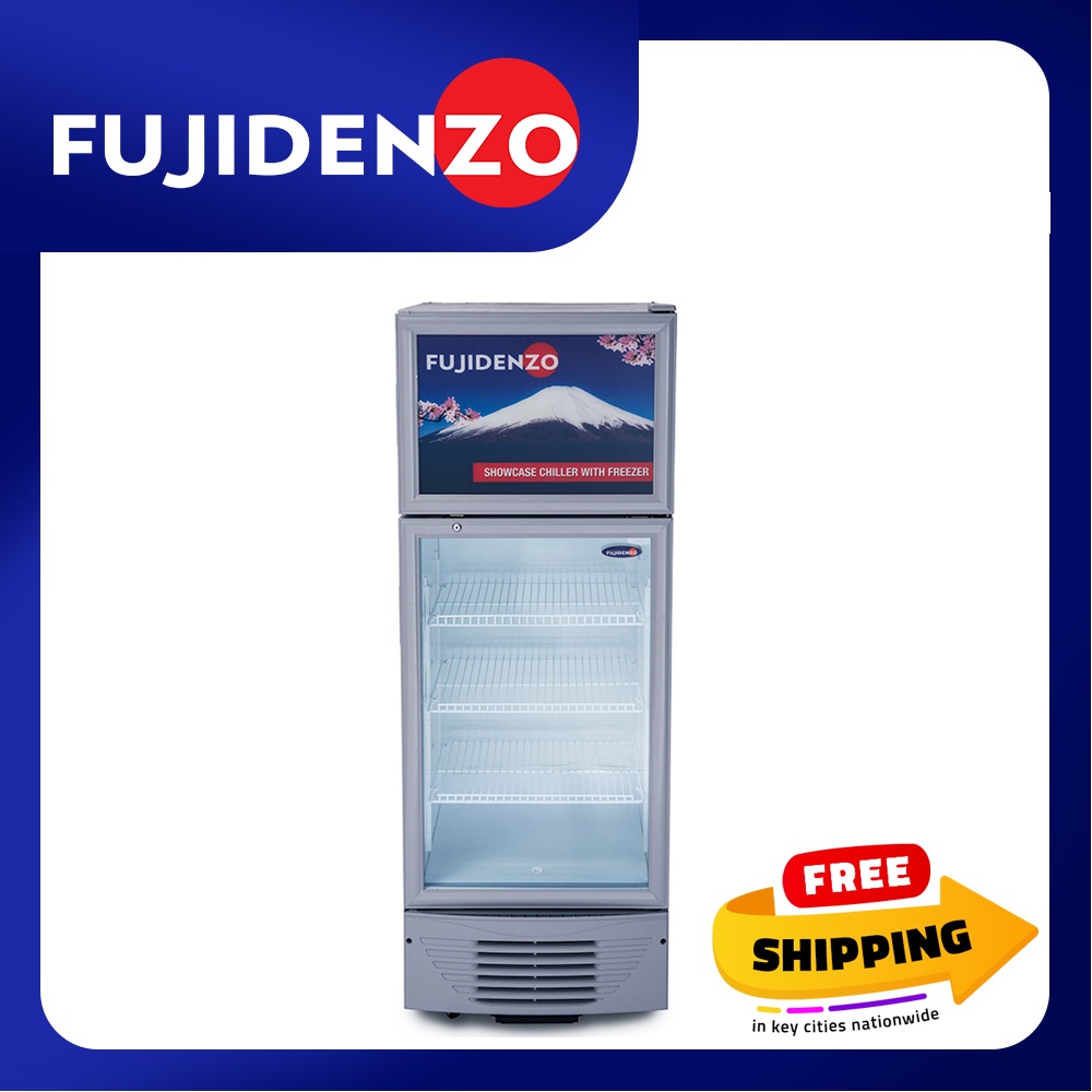 Fujidenzo 10 cu. ft. Showcase Chiller with Freezer Top SUF100A