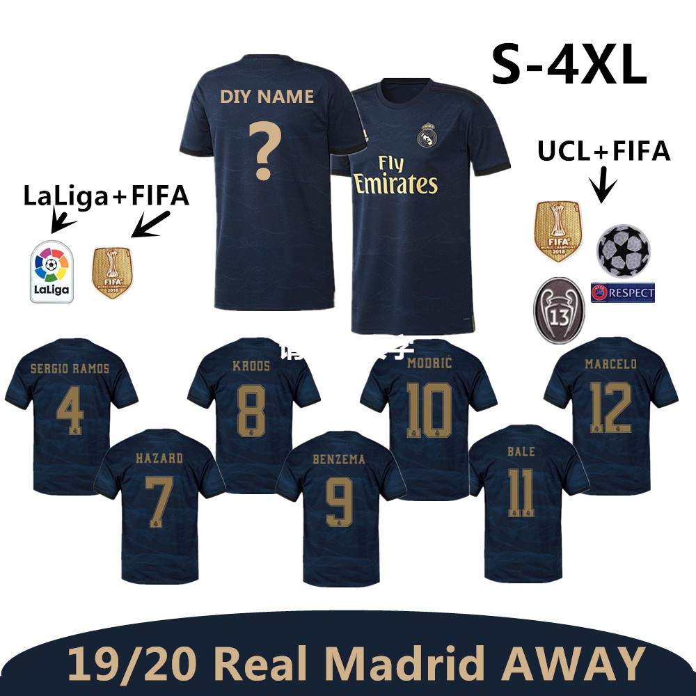 real madrid jersey with name