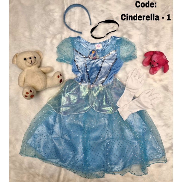 Disney Princess Cinderella (Cinderella) costume for kids Shopee