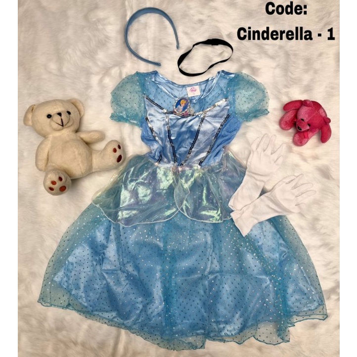 Disney Princess Cinderella (Cinderella) costume for kids | Shopee ...