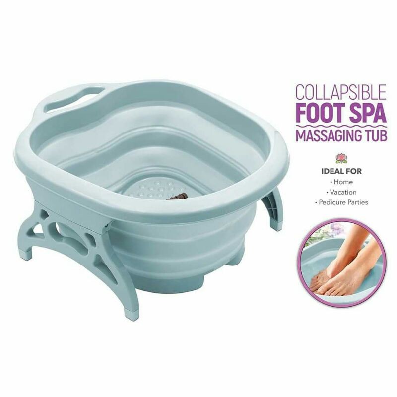 Foot Spa Foot Bath Collapsible with Foot Massager rollers Foot Soak Tub Shopee Philippines
