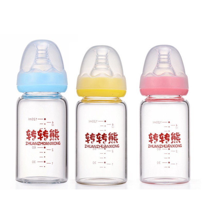 baby feeding bottle glass