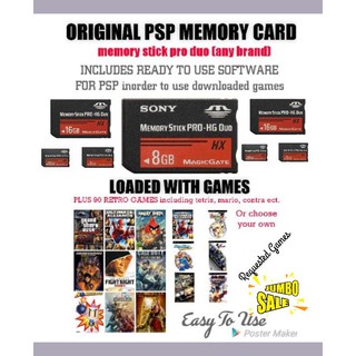 psp memory card memory stick pro duo