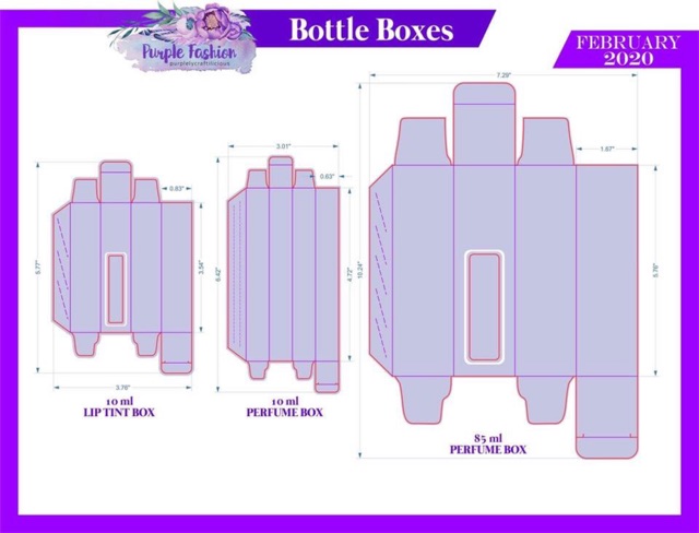 10ml Slim Perfume Box Die Metal Template Box Packaging Shopee Philippines