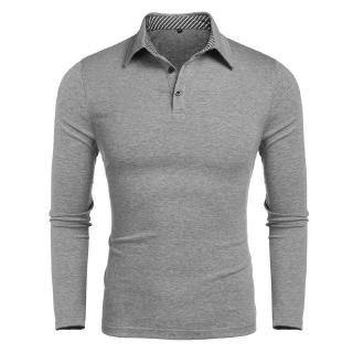 gray golf shirt