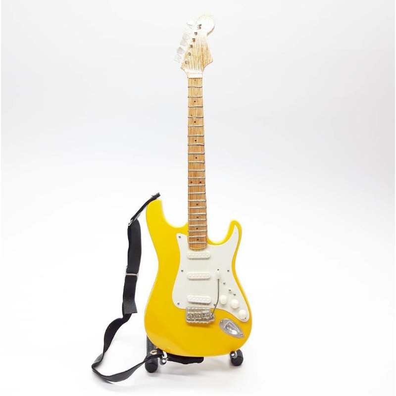 Miniature Fender Stratocaster Yellow Yngwie Malmsteen Guitar Shopee Philippines