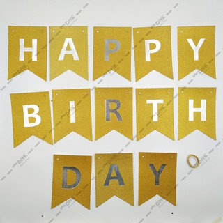 cutout flag hanging banner gold print glitter pattern happy birthday pink purple silver red black shopee philippines