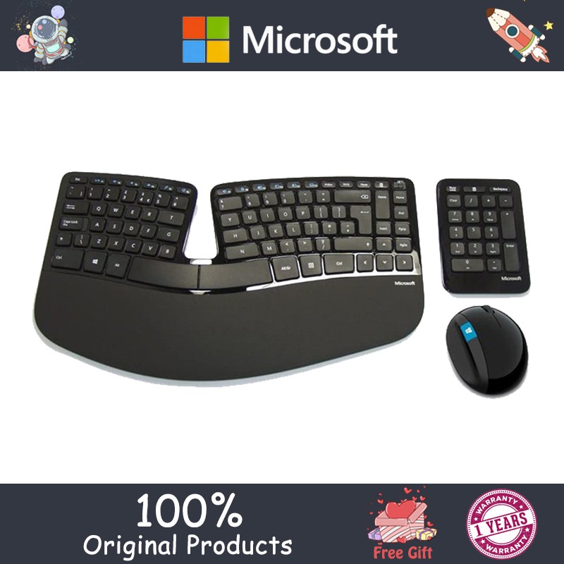 Microsoft Sculpt Ergonomic Ergonomic Wireless Desktop Set Wireless Usb Keyboard And Mouse Shopee Philippines