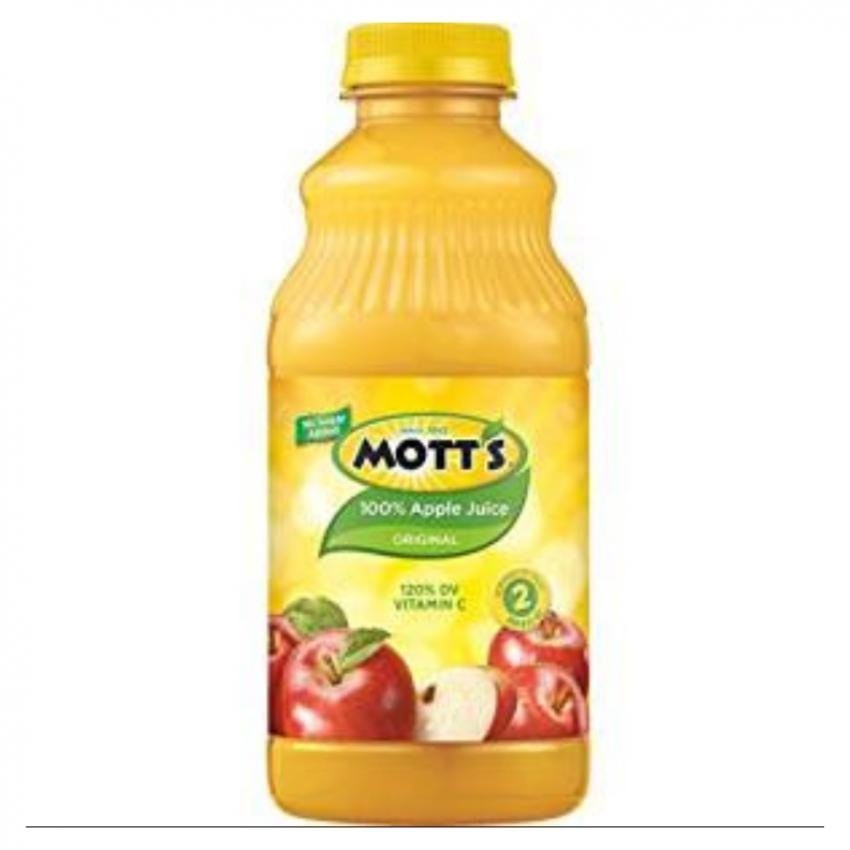 MOTT'S APPLE JUICE 100 REAL FRUIR JUICE DRINK 946 ML, HAS NO SUGAR