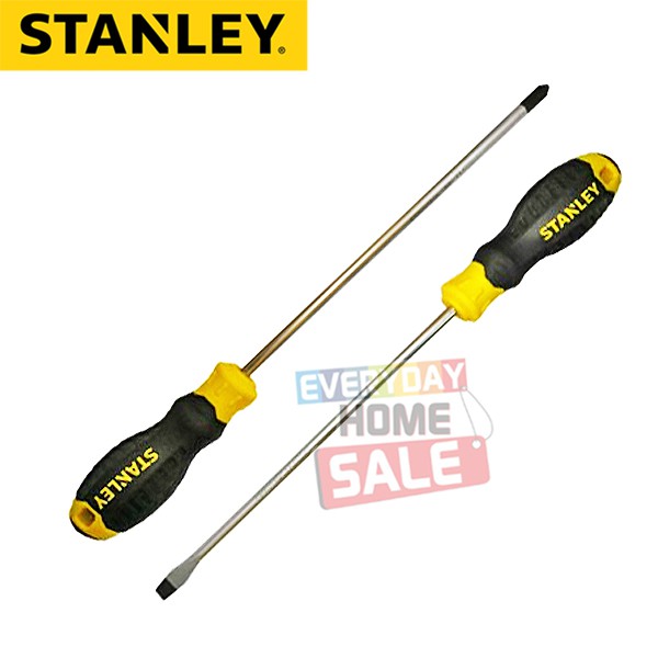 Stanley Cushion Grip Screw Driver 8" / Screwdriver (PER PIECE) Shopee
