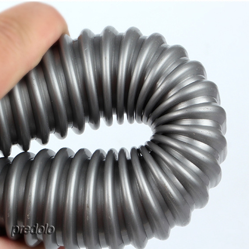 Universal Grey Plastic Vacuum Hose Spiral Corrugated Pipe 28mm Inner