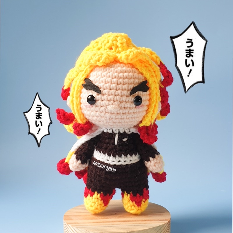 Demon Slayer Kimetsu No Yaiba Rengoku Amigurumi Crochet doll presyo ₱1,100