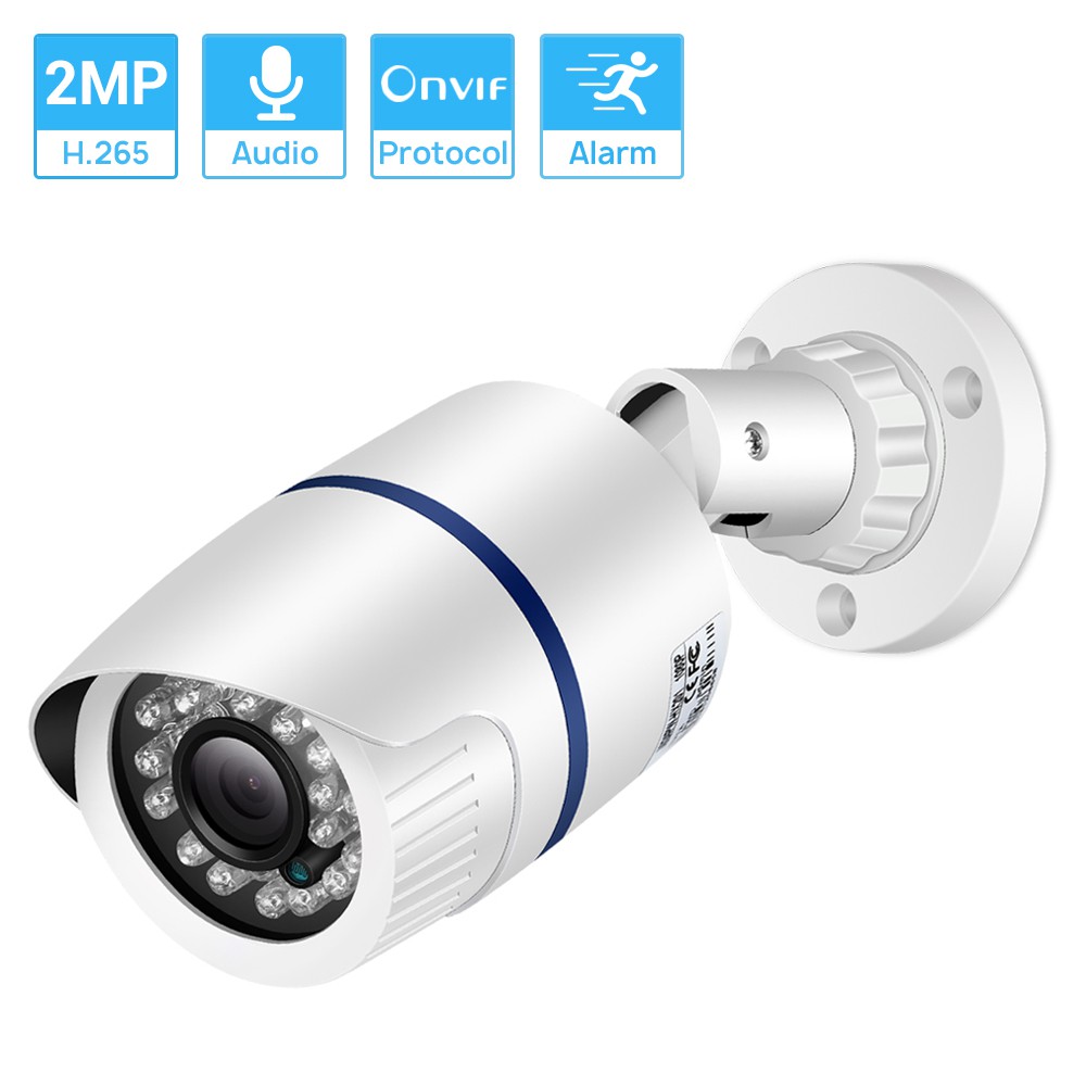 Hamrol 2MP Security 48V IP Camera Audio Network Camera 1080P Night ...