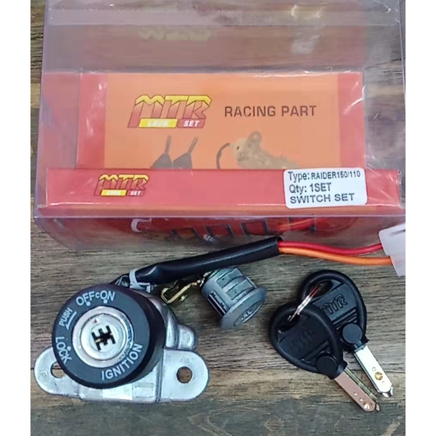 IGNITION SWITCH ANTI THEFT RAIDERJ / RAIDER150 CARB KEY SET Shopee