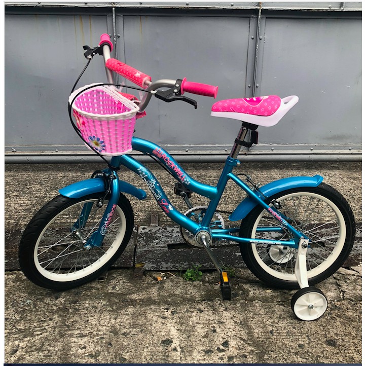 girls pink bicycle