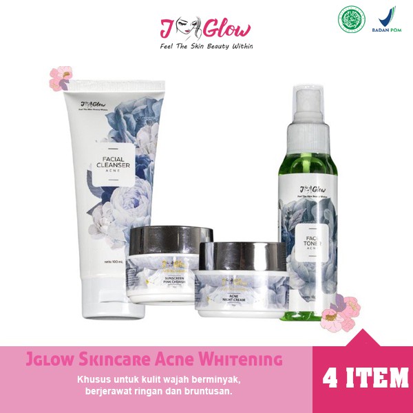 Jglow Acne Acne Brightening Skincare Series Whitening Bpom Halal