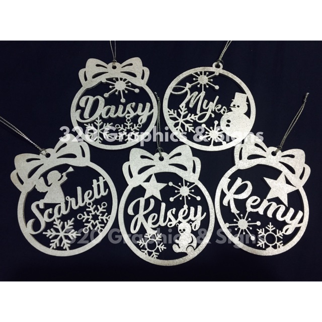 Personalized Christmas Tree Ornaments Laser cut Shopee Philippines