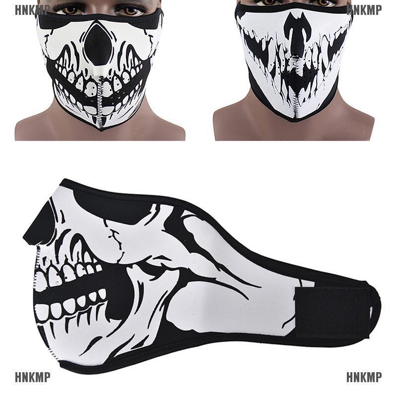 Punk Skull Neoprene Half Face Mask Ski Skate Snowboard Motorcycle ProtectionYH