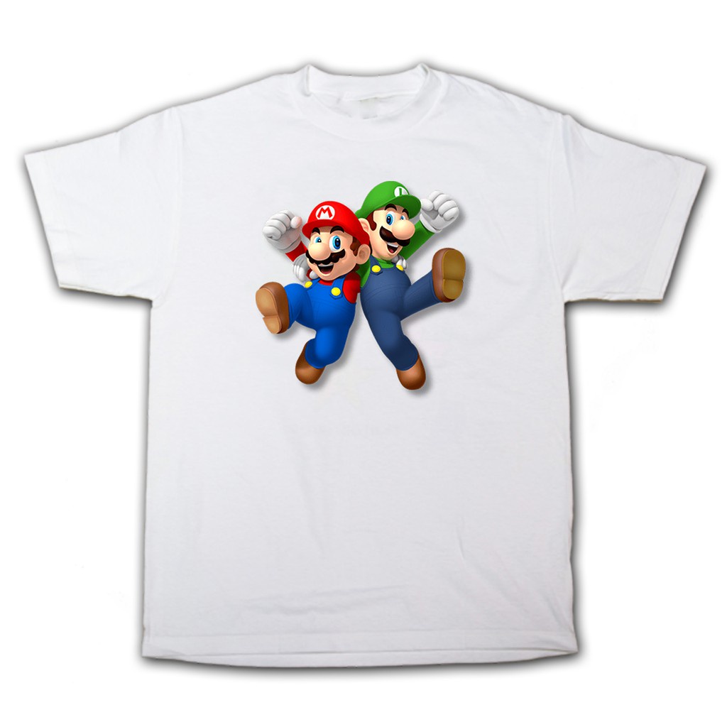 S.Anime Cartoons Super Mario Bros. Mario And Luigi Shirt (BN6)bc7 ...