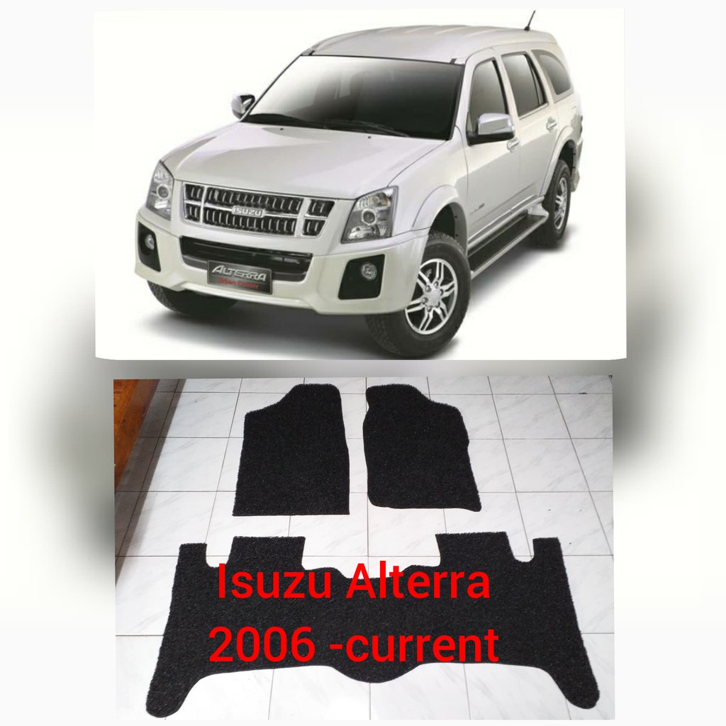 Isuzu Alterra 2006 2019 Nomad Rubber Car Mat 1st 2nd Rows No Piping Alterra Nomad Custom Carmat