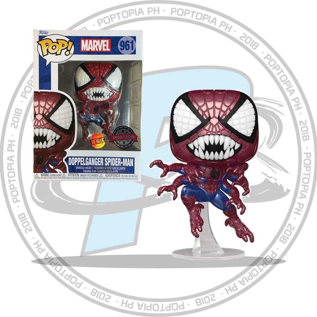 Funko Pop! Marvel Doppelganger Spider Man Metallic Special Edition Box  Condition  | Shopee Philippines