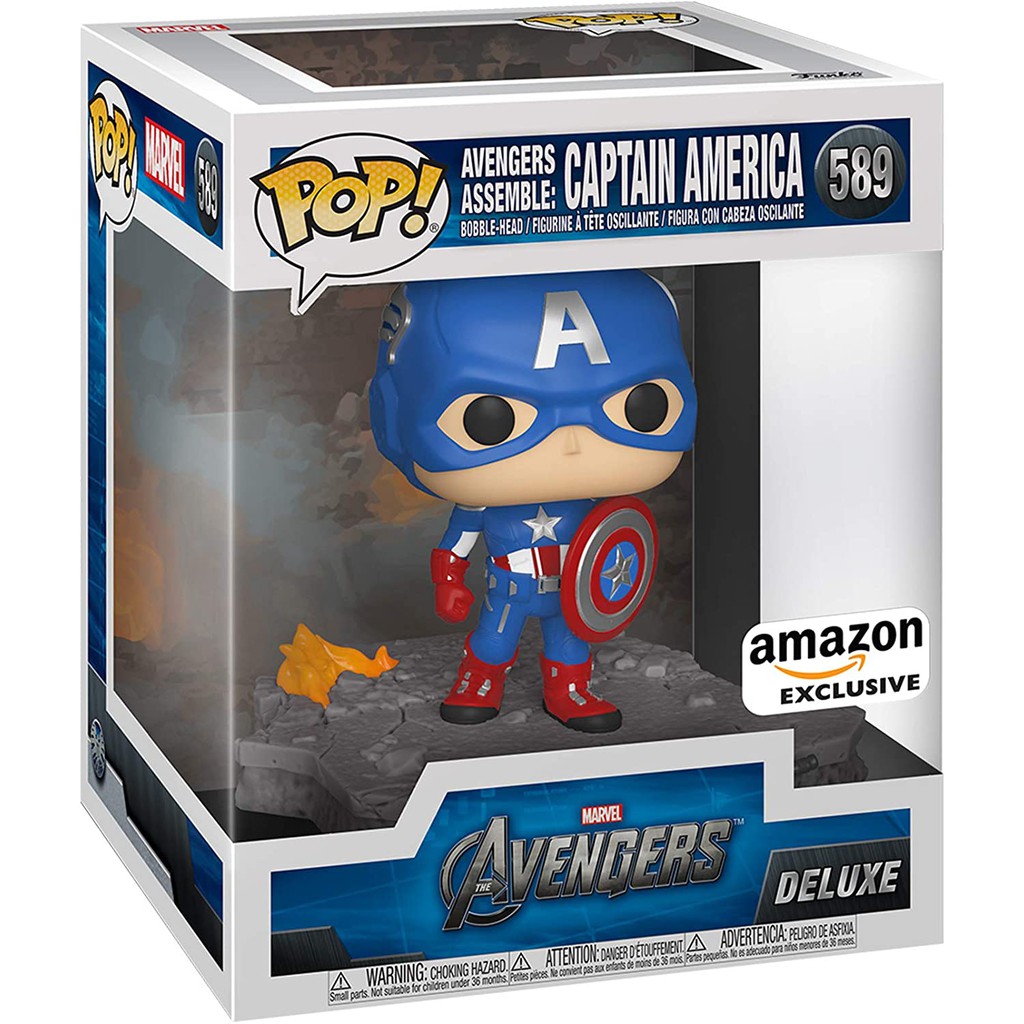 Funko Pop Avengers Assemble Amazon Exlcusive Deluxe Captain America Shopee Philippines