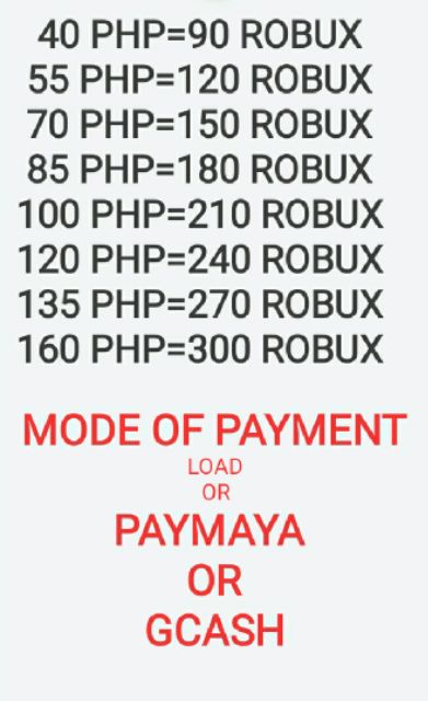 Roblox Package Sale Shopee Philippines - gcash robux