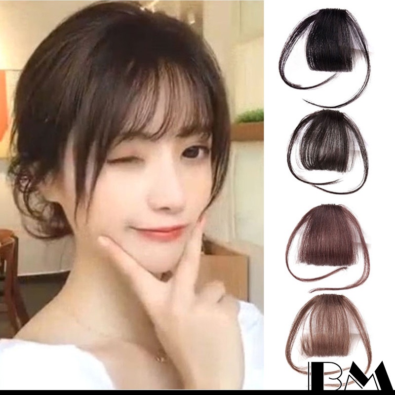 Air Bangs Korean Girls Thin Air BangsWig Hair Extension Hair Air Bang
