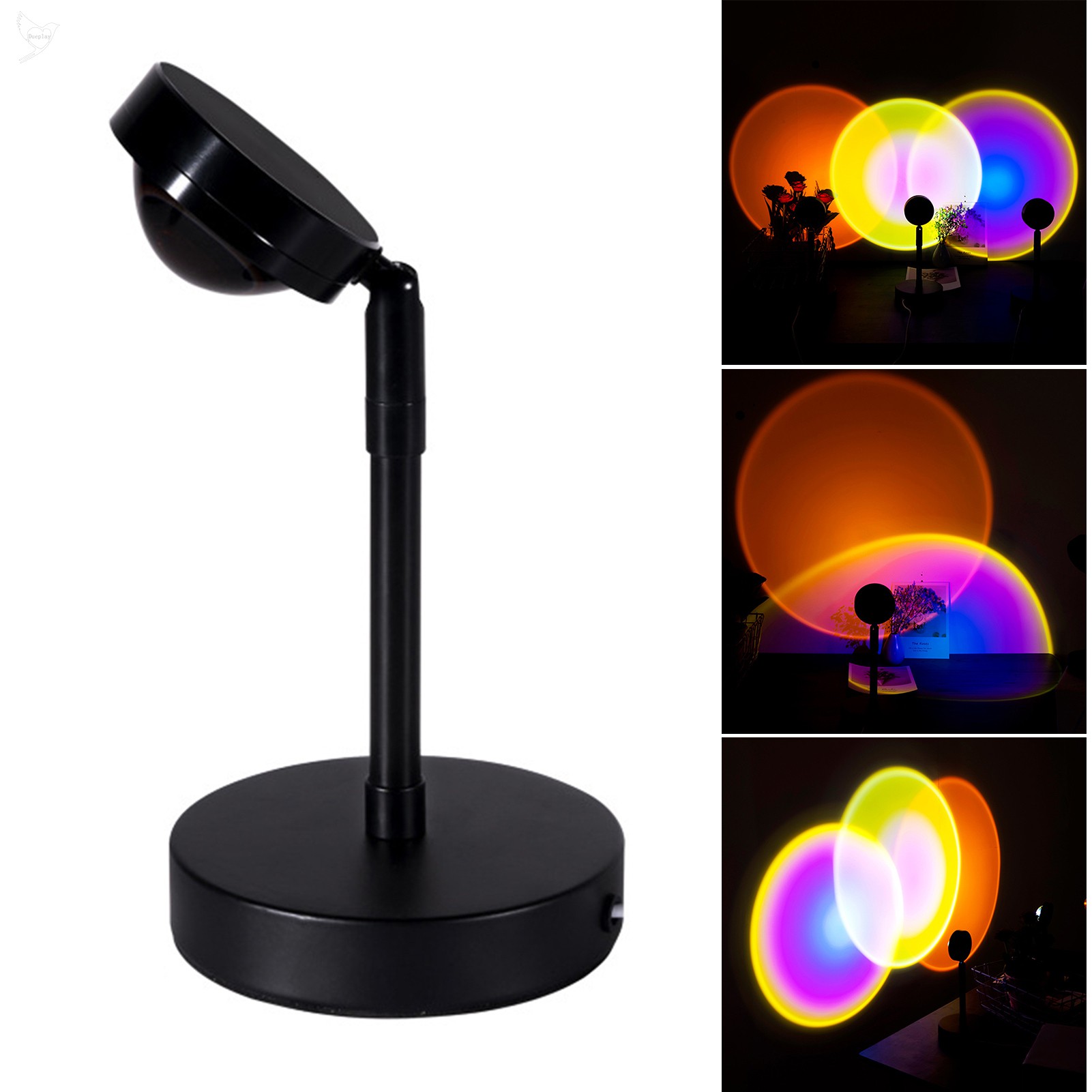 d Sunset Projection Floor Light Rainbow Modern Led Floor ...