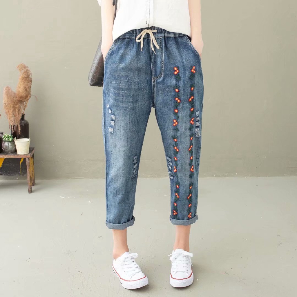 cropped womens jeans