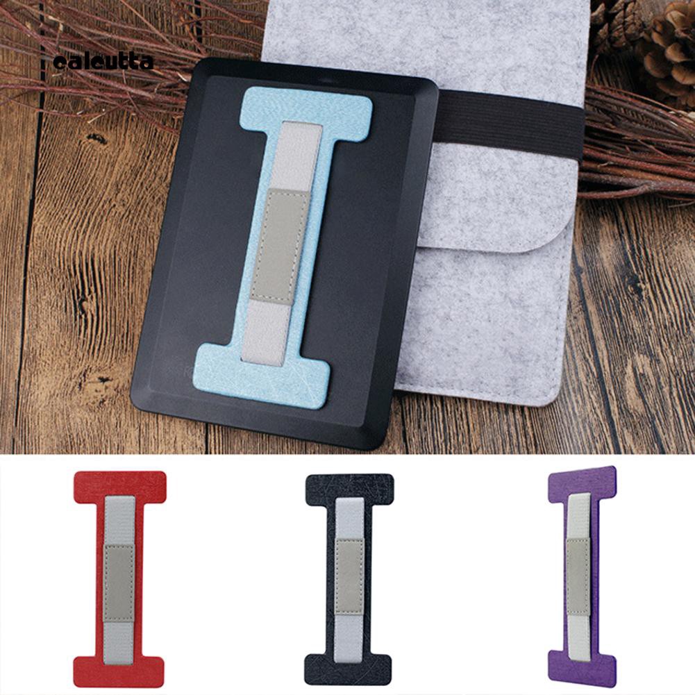 ☆_Universal Faux Leather Adhesive Tablet Hand Strap Handle Grip for