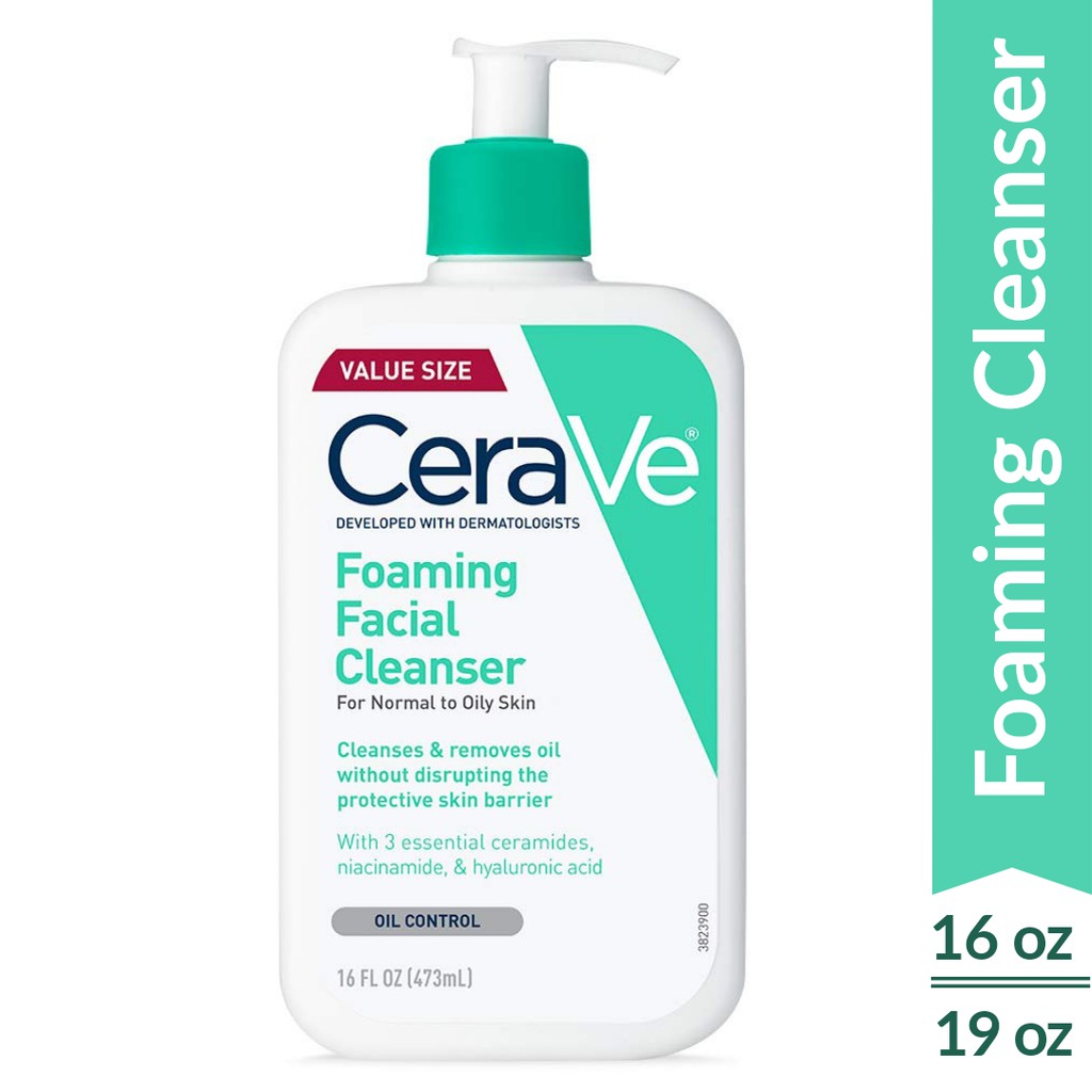 cerave foaming facial cleanser shopee