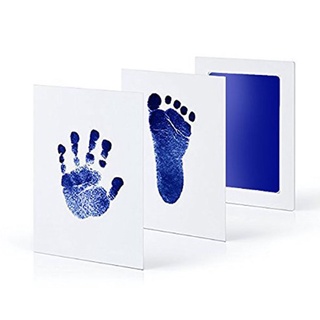 Safe Non-toxic Baby Footprints Handprint No Touch Skin Inkless Ink Pads Kits for 0-10 Months Newborn Pet Dog Paw Prints Souvenir #5