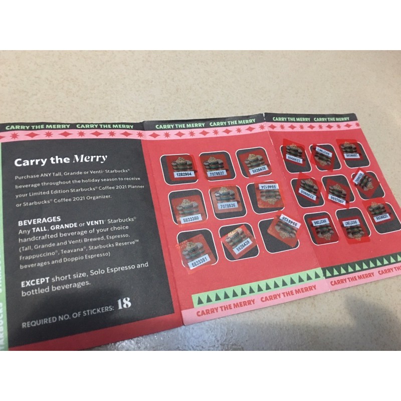 2021 Starbucks Stickers (Complete set) | Shopee Philippines