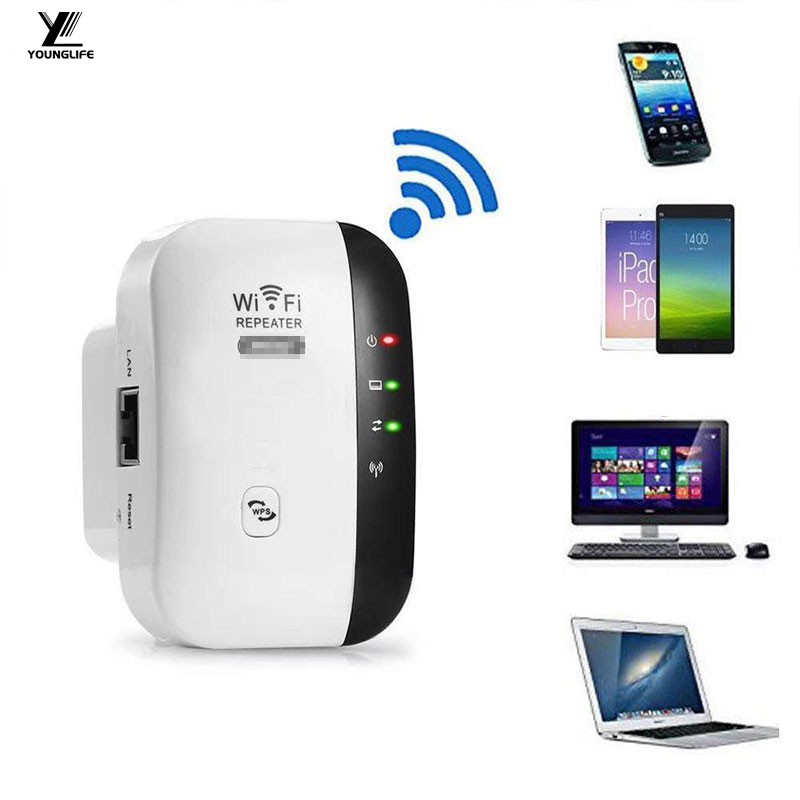 300M WiFi Repeater HighPower ThroughWall Wireless Amplifier Network