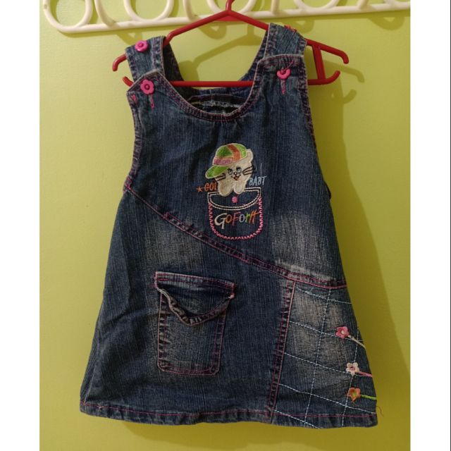 baby denim jumper dress